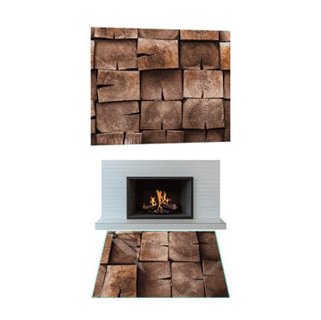 KALJENO STAKLO ZA KAMIN DIMENZIJE STAKLENE PODLOGE 52x45 cm S BALE GRAFIKOM