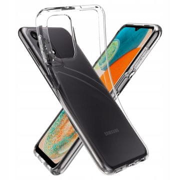 Futrola za Samsung Galaxy A23 5G prozirna prozirna silikonska futrola + 9H staklo