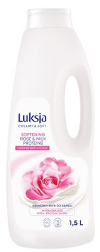 LUKSJA Kremasta i meka kremasta kupka za omekšavanje - ruža i proteinsko mlijeko 1500 ml