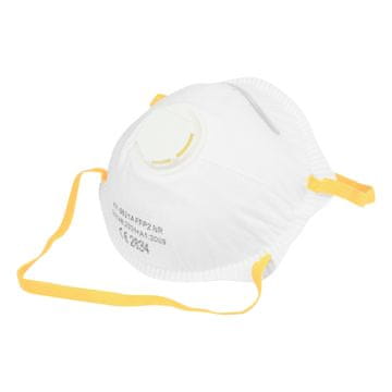 Zaštitna maska za prašinu s polukružnim ventilom FFP2, pakiranje od 20 komada.