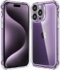 Futrola za iPhone 15 Pro, prozirna stražnja maska otporna na udarce + 9H staklo