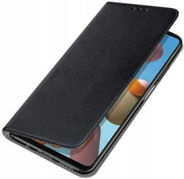 Pametna magnetna maskica crna s preklopom za Samsung Galaxy M53 5G+ staklo