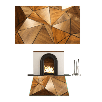 STAKLO ZA KAMIN KALJENO STAKLO DIMENZIJE PODNOŽJA 80x52cm GRAFIKA MOZAIK
