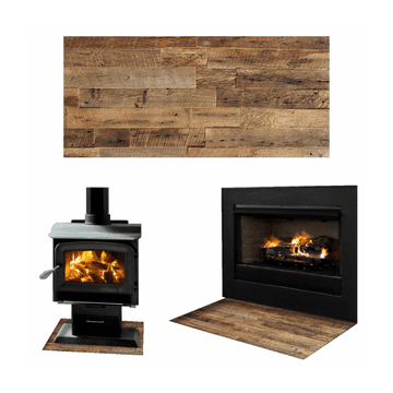 STAKLENI POSTOLJ ZA KAMIN KALJENO STAKLO DIMENZIJE 52x30cm GRAFIKA PARKET