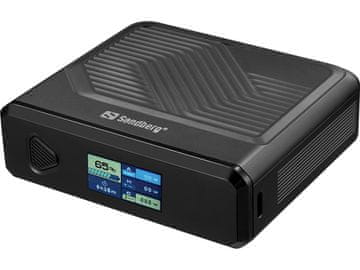 Sandberg 421-25 LiPo 20000mAh Power Bank s bežičnim punjenjem, crna