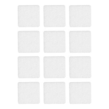 Samoljepljivi filcani jastučići, bijeli (set od 12) 28x28 mm