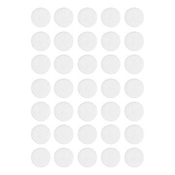 Samoljepljivi bijeli filcani jastučići (set od 30) promjera 15 mm