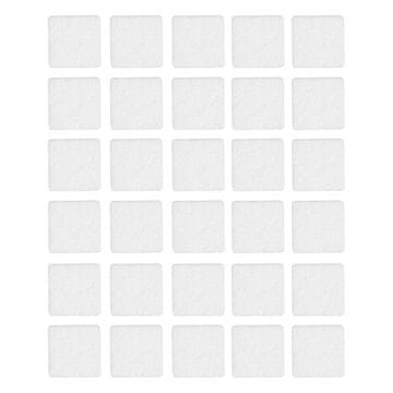 Samoljepljivi filcani jastučići, bijeli (set od 30) 15x15 mm