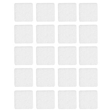 Samoljepljivi filcani jastučići, bijeli (set od 20) 20x20 mm