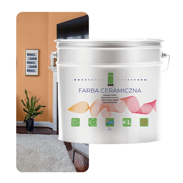 EE KERAMIČKA BOJA ZA ZID BEŽ, PERIVA, PRAŠAK, TAMNA, 2L, OTPORNA NA MRLJE
