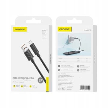 Ojačani micro USB kabel za brzo punjenje QC 3.0 microUSB za brzo punjenje