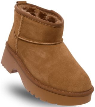 ŽENSKE KOŽNE ČIZME DO GLEŽNJAČE - - SSW521P30/21 LEA SUEDE 39
