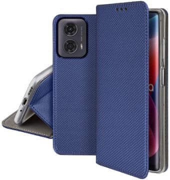 Silikonska mat maska za Motorola Moto G24/G04, tamnoplava + staklo