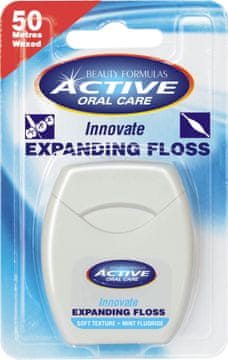 Beauty Formulas Active Oral Care Mint Zubni konac protiv oticanja s fluoridom