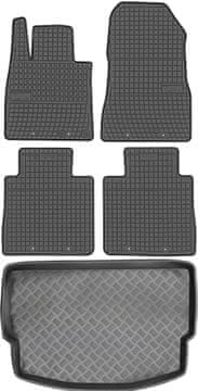 Nissan Note II Hatchback od 2013. Komplet - gumeni tepisi za automobil + tepih za prtljažnik