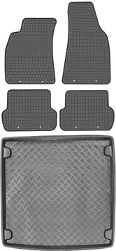 Seat Exeo Kombi od 2008-2013. Set gumenih tepiha za automobil i prostirka za prtljažnik