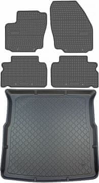 Ford S-Max I Minivan od 05.2006-2010r. Komplet - gumeni tepisi za automobil + tepih za prtljažnik