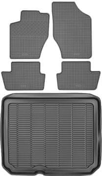 Citroën C4 II hatchback od 2010. do 2017. Komplet - gumene prostirke za vozilo + prostirka za prtljažnik