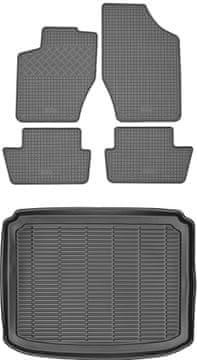 Peugeot 308 I hatchback od 2007.-2013. ZESTAW - gumeni tepisi za automobil + tepih za prtljažnik
