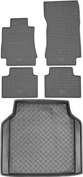 Komplet Alfa Romeo Giulia od 2016. - set gumenih tepiha za auto + zaštita za prtljažnik