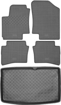 Hyundai i20 I hatchback od 2008-2014. Set gumenih tepiha za automobil + tepih za prtljažnik