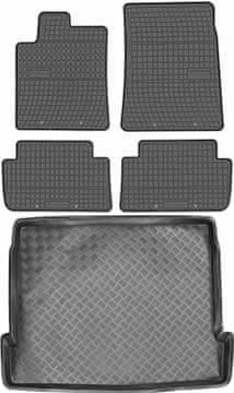Citoren C5 I hatchback od 2001-2009 – set gumenih tepiha za automobil + tepih za prtljažnik