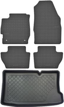 Ford KA+ III Hatchback od 09.2017r. ZESTAW - gumene prostirke za automobil + mata za prtljažnik