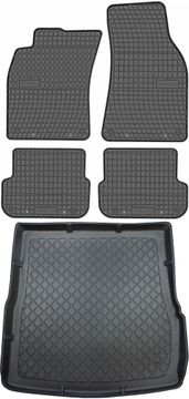 Audi A6 C6 karavan od 06.2006.-2011. SET - gumene podloge za auto i prostirka za prtljažnik
