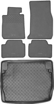 BMW 1 F20 Hatchback od 2011-2015r. SET - gumene prostirke za automobil + prostirka za prtljažnik