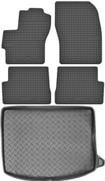 Mazda 3 I Hatchback od 2003-2008. Komplet: gumeni podmetači za automobil i tepih za prtljažnik