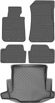 BMW 1 E87 Hatchback od 2004-2011. Zestav - gumene prostirke za automobil + prtljažnik