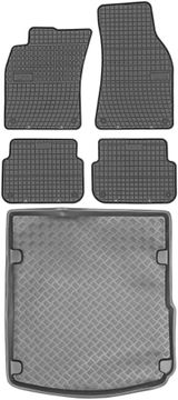 Audi A6 C6 od 2004. do 05.2006. Set - gumene prostirke za automobil + prostirka za prtljažnik