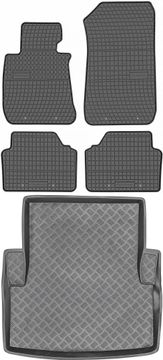 BMW 3 E90 Sedan od 2004-2012, set gumenih tepiha za automobil i tepih za prtljažnik