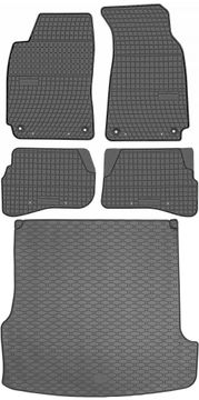 VW Passat B5 Karavan od 1996-2005., komplet - gumeni tepisi za automobil i tepih za prtljažnik