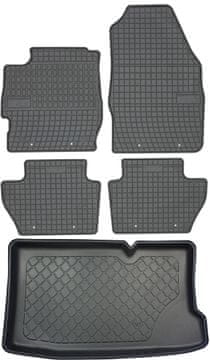 Ford Ka+ Hatchback od 09.2017. komplet - gumeni podlošci za automobil i tepih za prtljažnik