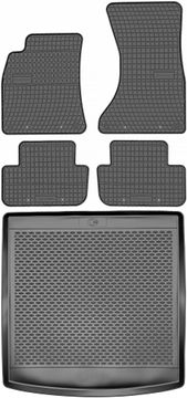 Audi A4 B8 Karavan od 2007-2015. Set - gumeni tepisi za automobil + tepih za prtljažnik