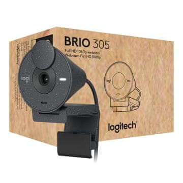 Logitech Brio 305 Web kamera 2 Mp 1920x1080 piksela USB-C Grafitna, 960-001469