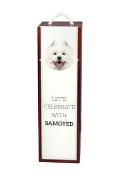Samojed, Samojed, Samojedskaja - geometrijska kutija za vino s fotografijom i natpisom a