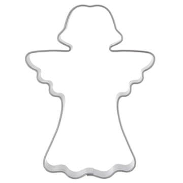 Northix Kalup za kolačiće u obliku anđela, nehrđajući čelik, 8 cm