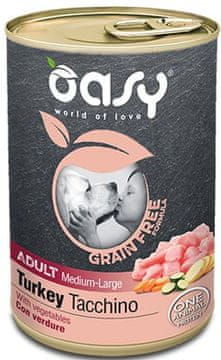 Oasy | Bez žitarica | Odrasli 400 g - Odrasli M/L - Purica 400 g