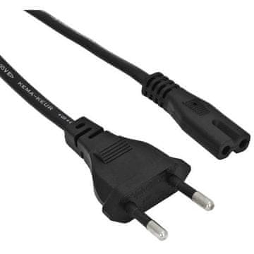 Akyga Kabel za napajanje Akyga AK-RD-02A za notebook 2pin osmica IEC C7 CEE 7/16 3m euro utikač