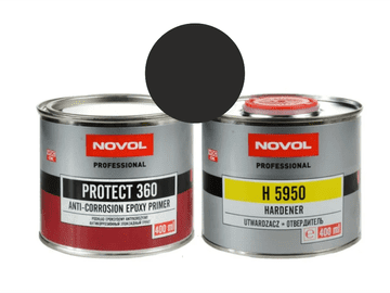 NOVOL Protect 360 - antikorozivni epoksidni temeljni premaz crni 0,4 + 0,4 l