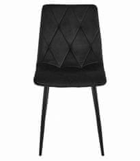 BE Set NP stola 120x80cm Craft Black + 4 crne stolice Libra