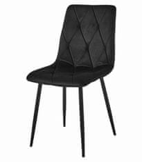 BE Set NP stola 120x80cm Craft Black + 4 crne stolice Libra