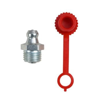 Set mazalica M10x1 10 kom, crveni poklopac mazalica PZL hydral