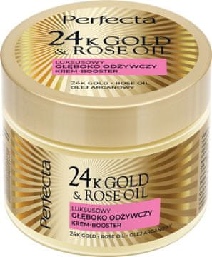 DAX PERFECTA 24K Gold&Rose Oil Luksusowy głęboko odżywczy krem-booster
