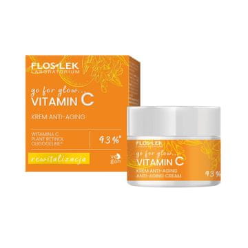 FLOS-LEK Floslek Go For Glow vitamin C krema protiv starenja za dan i noć 50 ml