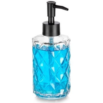 Northix Stakleni dozator sapuna, 330 ml - prozirni, jednostavno punjenje