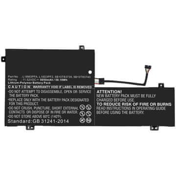 CoreParts Baterija za prijenosno računalo Lenovo Yoga, Li-Pol 58,18 Wh 11,52 V 5050 mAh, crna, MBXLE-BA0242