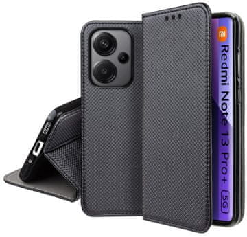 Maska za Xiaomi Redmi Note 13 Pro Plus 5G pametna magnetna futrola za knjigu + staklo